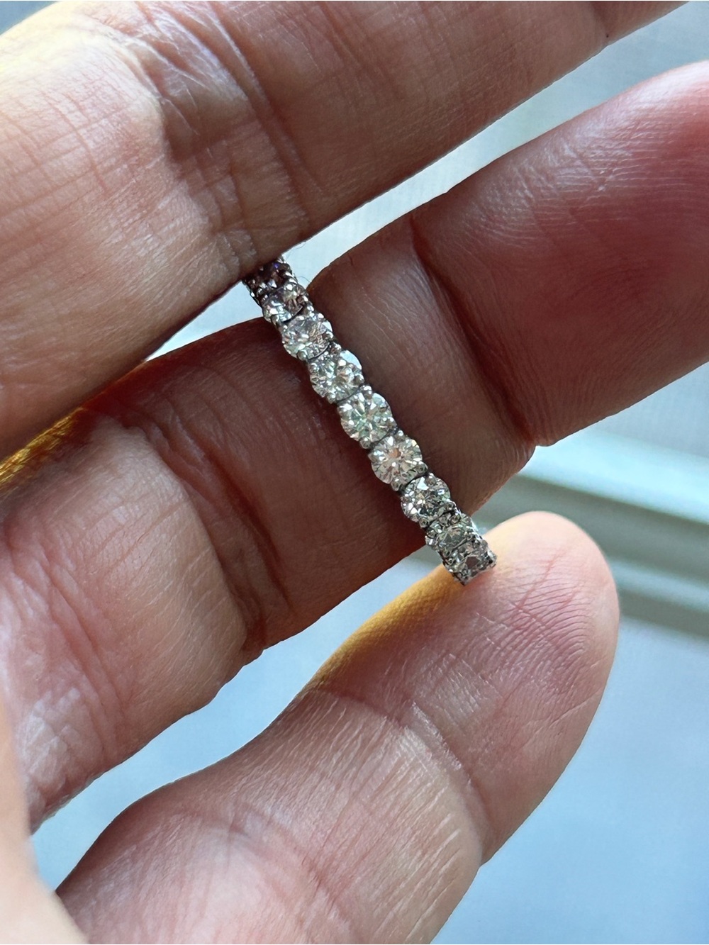 Platinum 2.29 CTW Lab Grown Diamond Eternity Band Size 6.75